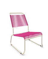 Schaffner Säntis Chaise basse Haut dossier luge Spaghetti Rose 41 Sable Pastel 15 