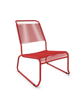 Schaffner Säntis Chaise basse Haut dossier luge Spaghetti Rouge 30 Rouge 30 