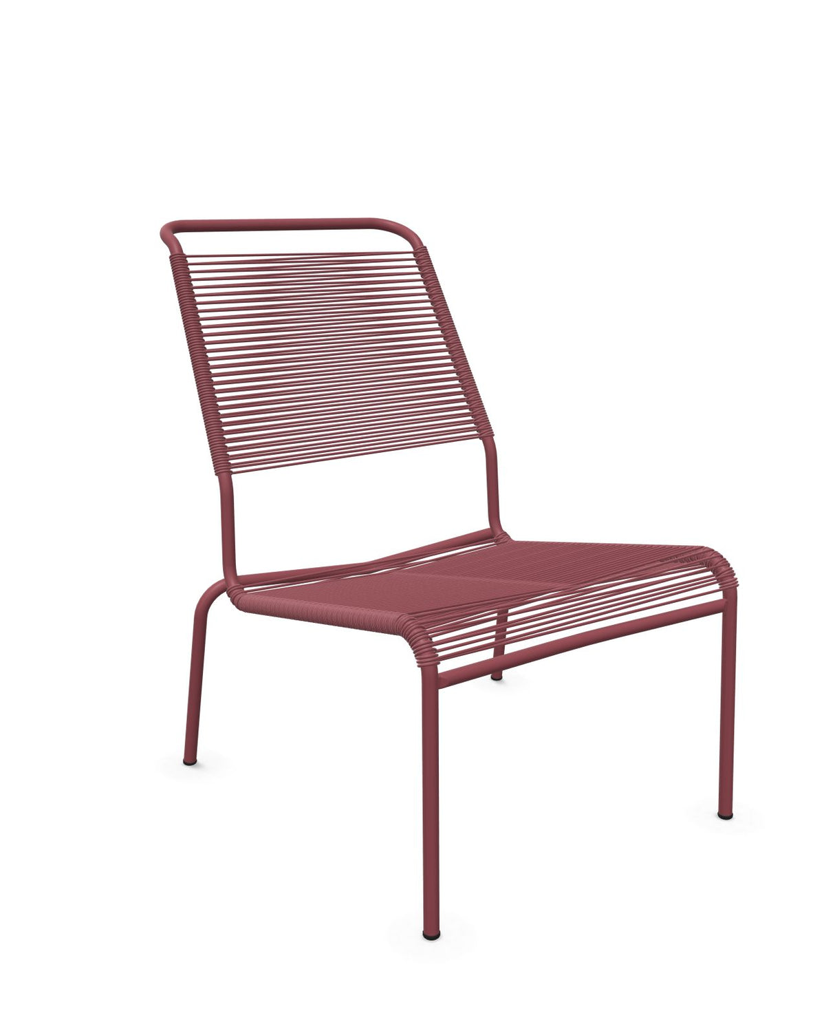Schaffner Säntis Chaise basse Haut dossier Spaghetti Bordeaux 38 Bordeaux 38 