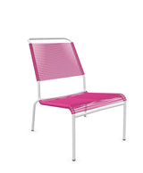 Schaffner Säntis Chaise basse Haut dossier Spaghetti Rose 41 Blanc 90 