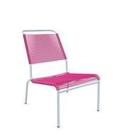 Schaffner Säntis Chaise basse Haut dossier Spaghetti Rose 41 Bleu Pastel 51 