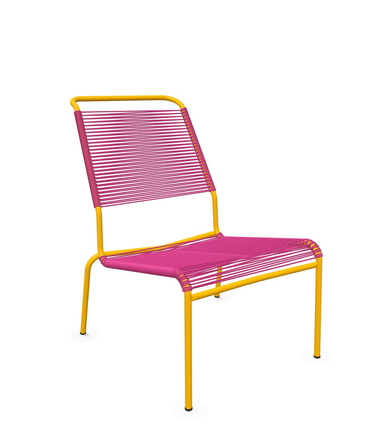 Schaffner Säntis Chaise basse Haut dossier Spaghetti Rose 41 Jaune 11 