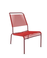 Schaffner Säntis Chaise basse Haut dossier Spaghetti Rouge 30 Bordeaux 38 