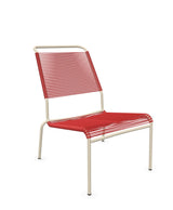 Schaffner Säntis Chaise basse Haut dossier Spaghetti Rouge 30 Sable Pastel 15 