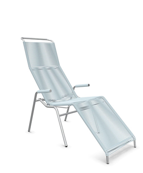 Schaffner Säntis Chaise longue Relax Spaghetti Bleu Pastel 51 Galvanisé à chaud 02 
