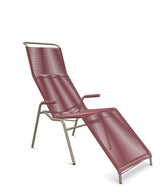 Schaffner Säntis Chaise longue Relax Spaghetti Bordeaux 38 Champagne 85 
