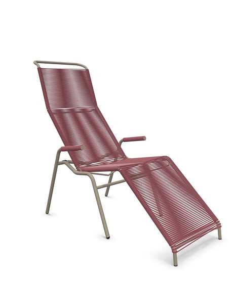 Schaffner Säntis Chaise longue Relax Spaghetti Bordeaux 38 Champagne 85 