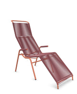 Schaffner Säntis Chaise longue Relax Spaghetti Bordeaux 38 Terracotta 84 