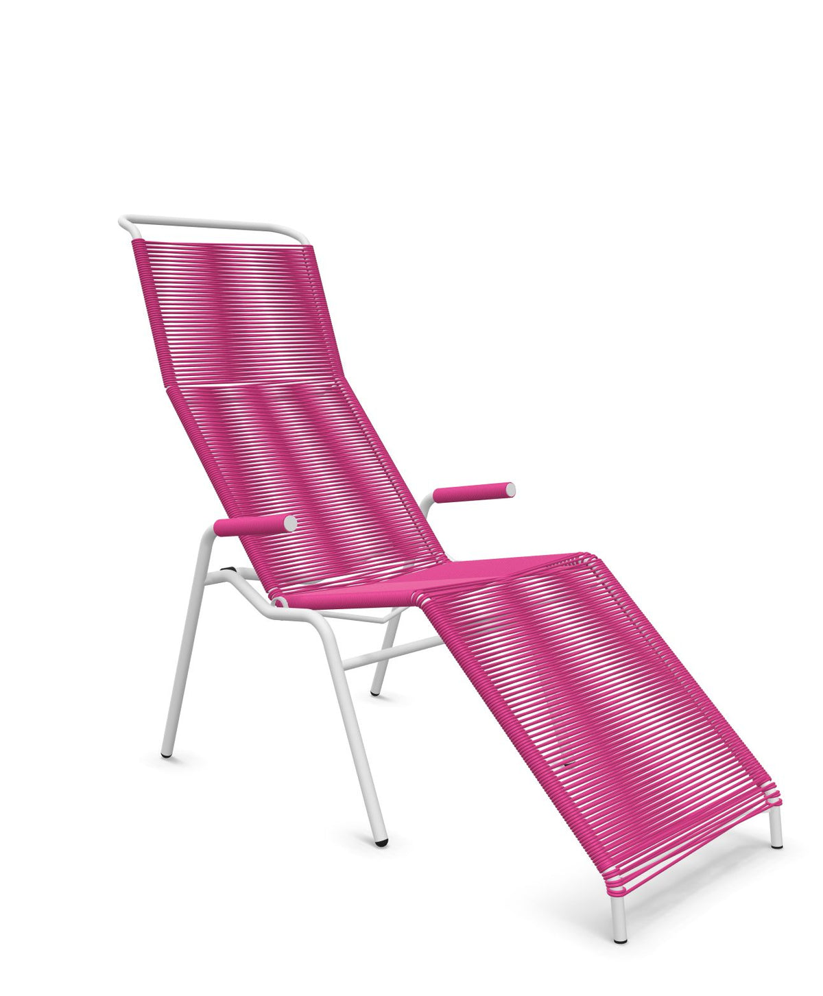 Schaffner Säntis Chaise longue Relax Spaghetti Rose 41 Blanc 90 