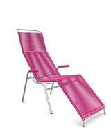 Schaffner Säntis Chaise longue Relax Spaghetti Rose 41 Galvanisé à chaud 02 
