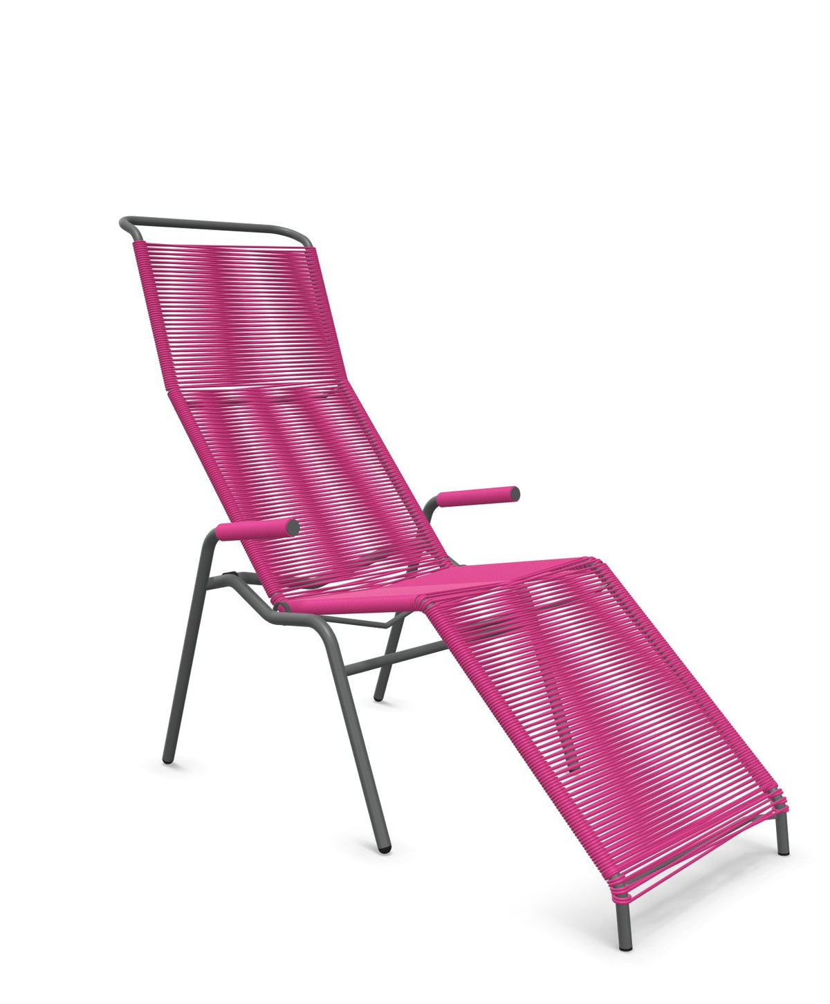 Schaffner Säntis Chaise longue Relax Spaghetti Rose 41 Graphite 73 