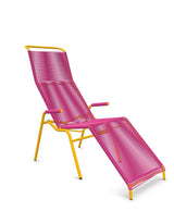 Schaffner Säntis Chaise longue Relax Spaghetti Rose 41 Jaune 11 