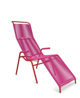 Schaffner Säntis Chaise longue Relax Spaghetti Rose 41 Rouge 30 