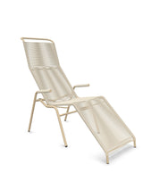 Schaffner Säntis Chaise longue Relax Spaghetti Sable Pastel 15 Marron Pastel 83 