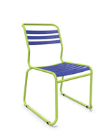 Schaffner Säntis Chaise luge à lattes Bleu 53 Vert Clair 63 