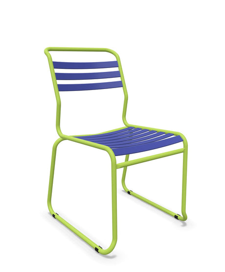 Schaffner Säntis Chaise luge à lattes Bleu 53 Vert Clair 63 