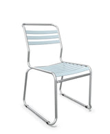 Schaffner Säntis Chaise luge à lattes Bleu Pastel 51 Galvanisé à chaud 02 