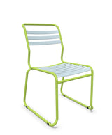 Schaffner Säntis Chaise luge à lattes Bleu Pastel 51 Vert Clair 63 