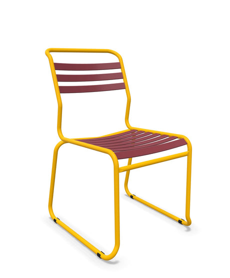 Schaffner Säntis Chaise luge à lattes Bordeaux 38 Jaune 11 