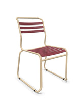 Schaffner Säntis Chaise luge à lattes Bordeaux 38 Marron Pastel 83 