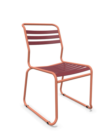 Schaffner Säntis Chaise luge à lattes Bordeaux 38 Terracotta 84 