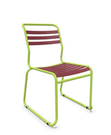 Schaffner Säntis Chaise luge à lattes Bordeaux 38 Vert Clair 63 