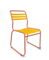 Schaffner Säntis Chaise luge à lattes Jaune 11 Terracotta 84 