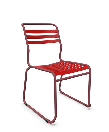 Schaffner Säntis Chaise luge à lattes Rouge 30 Bordeaux 38 