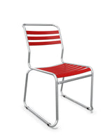 Schaffner Säntis Chaise luge à lattes Rouge 30 Galvanisé à chaud 02 