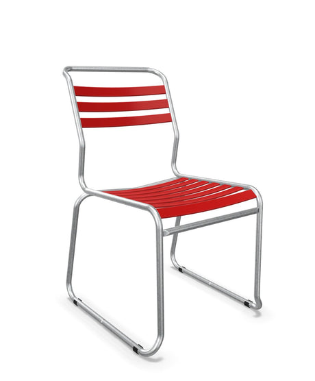 Schaffner Säntis Chaise luge à lattes Rouge 30 Galvanisé à chaud 02 