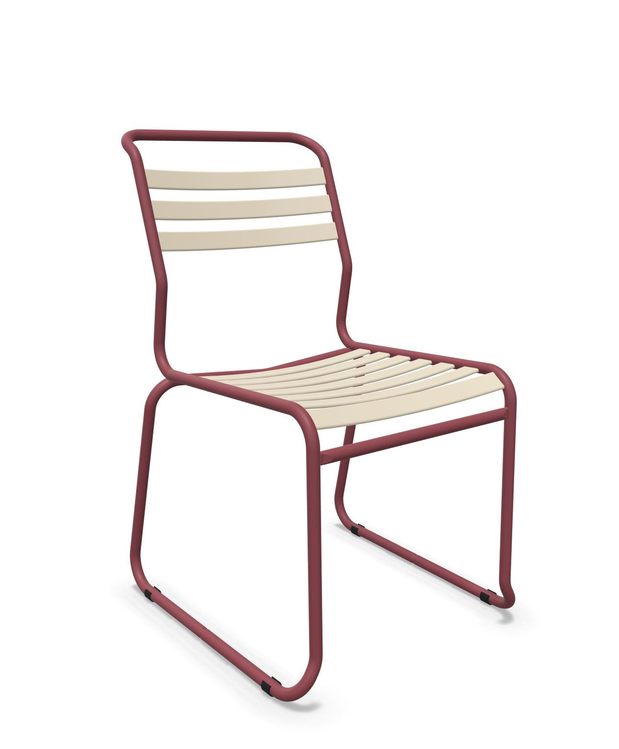 Schaffner Säntis Chaise luge à lattes Sable Pastel 15 Bordeaux 38 