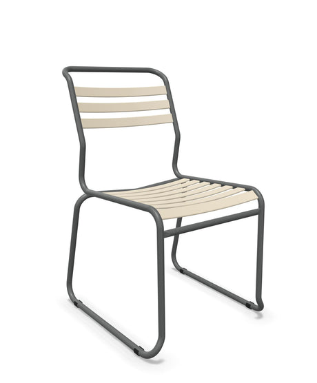 Schaffner Säntis Chaise luge à lattes Sable Pastel 15 Graphite 73 