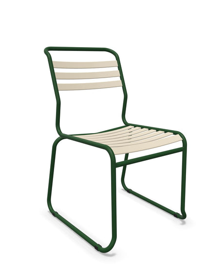 Schaffner Säntis Chaise luge à lattes Sable Pastel 15 Vert Sapin 66 