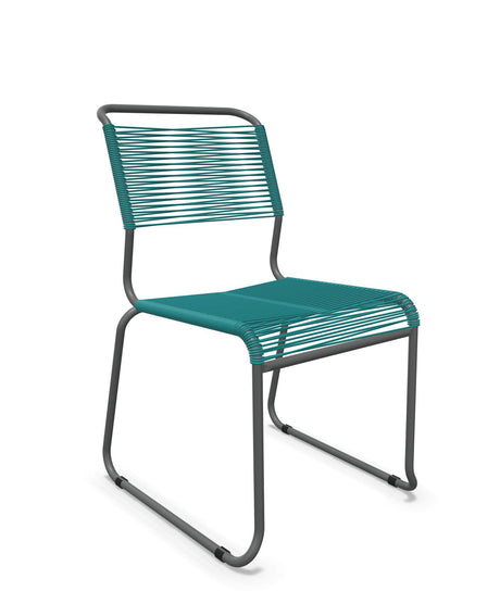 Schaffner Säntis Chaise luge Spaghetti Bleu Kali 56 Graphite 73 