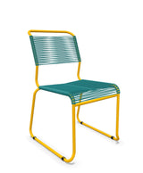 Schaffner Säntis Chaise luge Spaghetti Bleu Kali 56 Jaune 11 