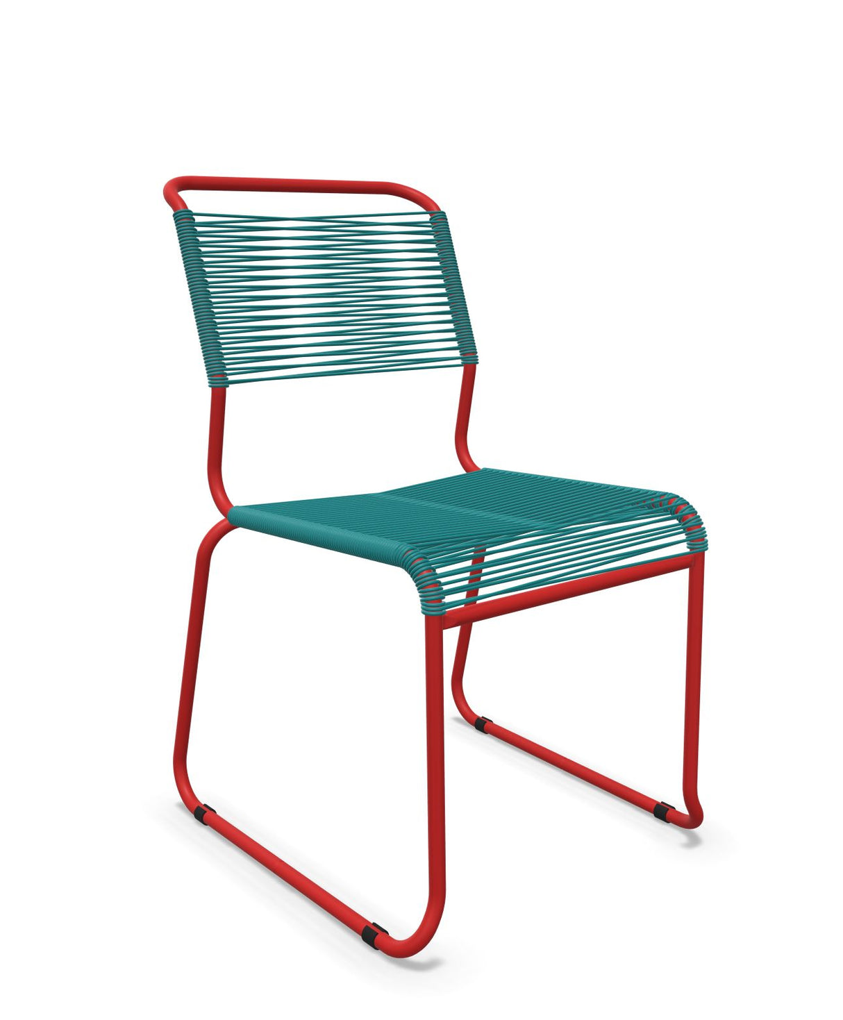 Schaffner Säntis Chaise luge Spaghetti Bleu Kali 56 Rouge 30 