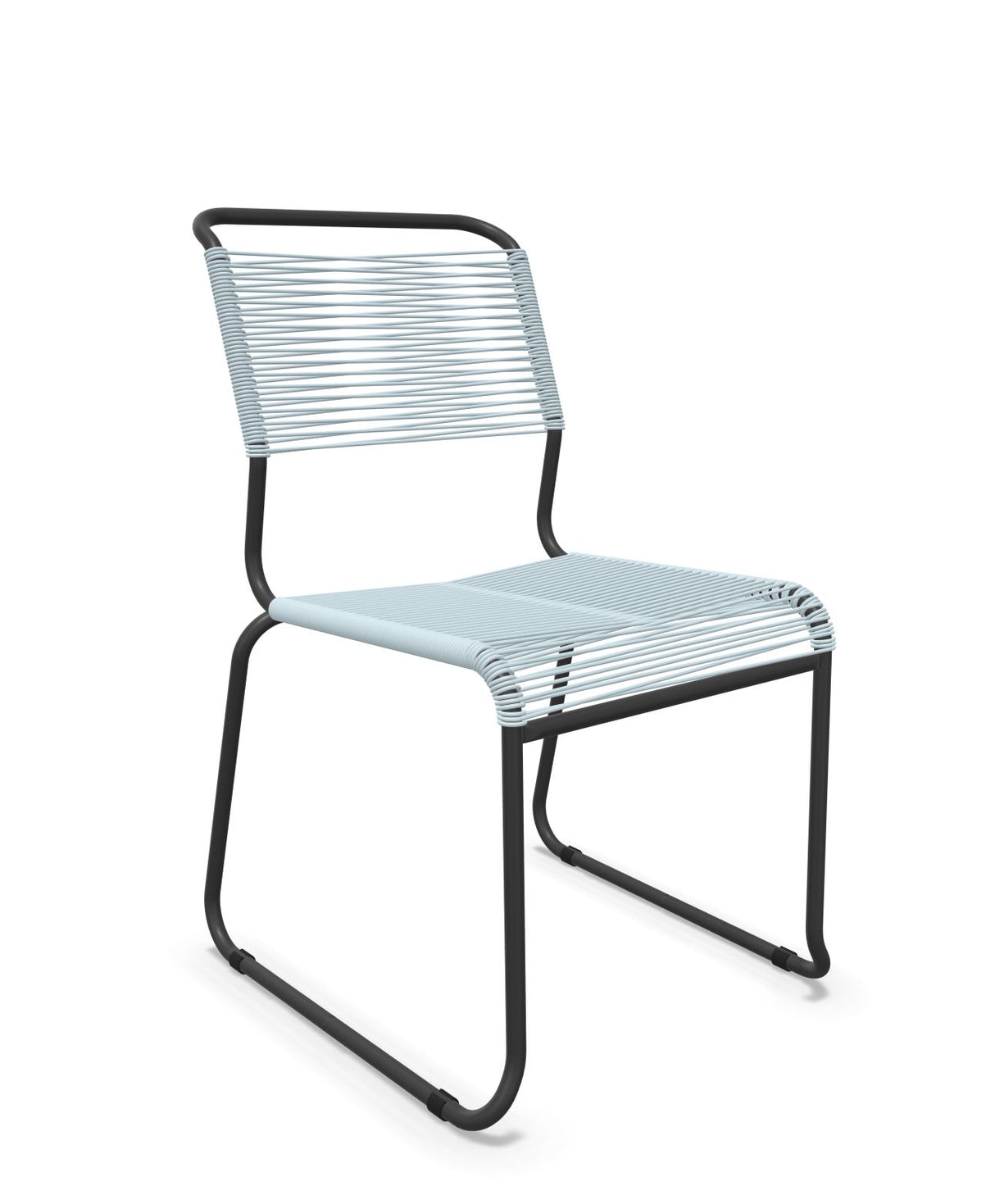 Schaffner Säntis Chaise luge Spaghetti Bleu Pastel 51 Anthracite 77 