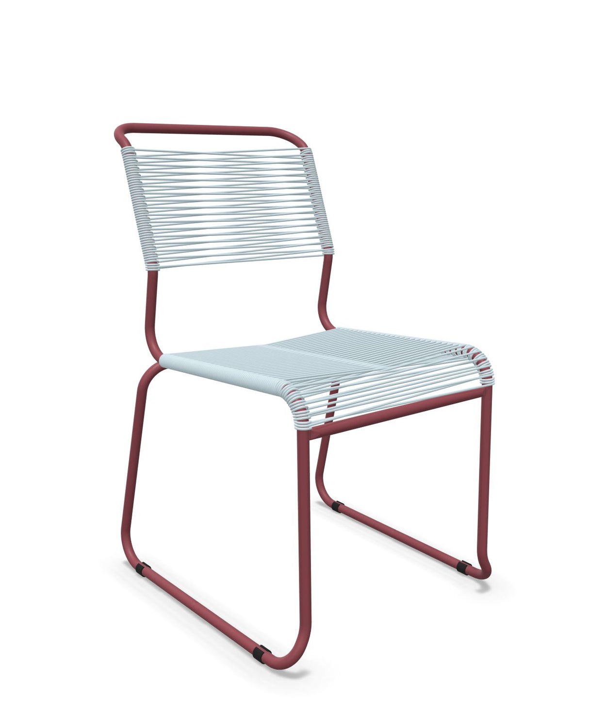 Schaffner Säntis Chaise luge Spaghetti Bleu Pastel 51 Bordeaux 38 