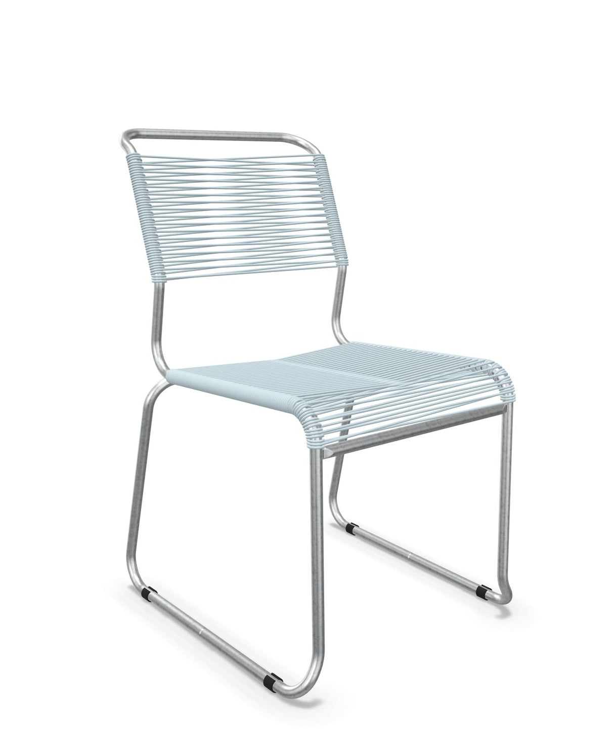 Schaffner Säntis Chaise luge Spaghetti Bleu Pastel 51 Galvanisé à chaud 02 