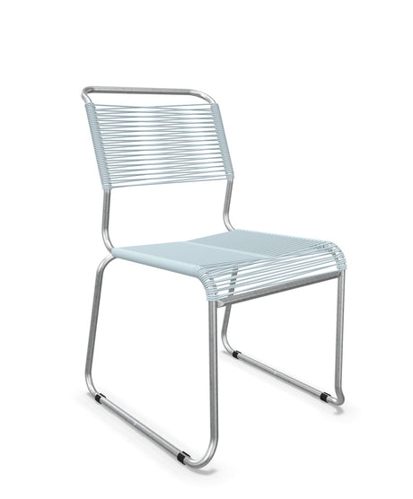 Schaffner Säntis Chaise luge Spaghetti Bleu Pastel 51 Galvanisé à chaud 02 
