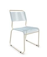 Schaffner Säntis Chaise luge Spaghetti Bleu Pastel 51 Sable Pastel 15 