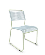 Schaffner Säntis Chaise luge Spaghetti Bleu Pastel 51 Vert Pastel 64 