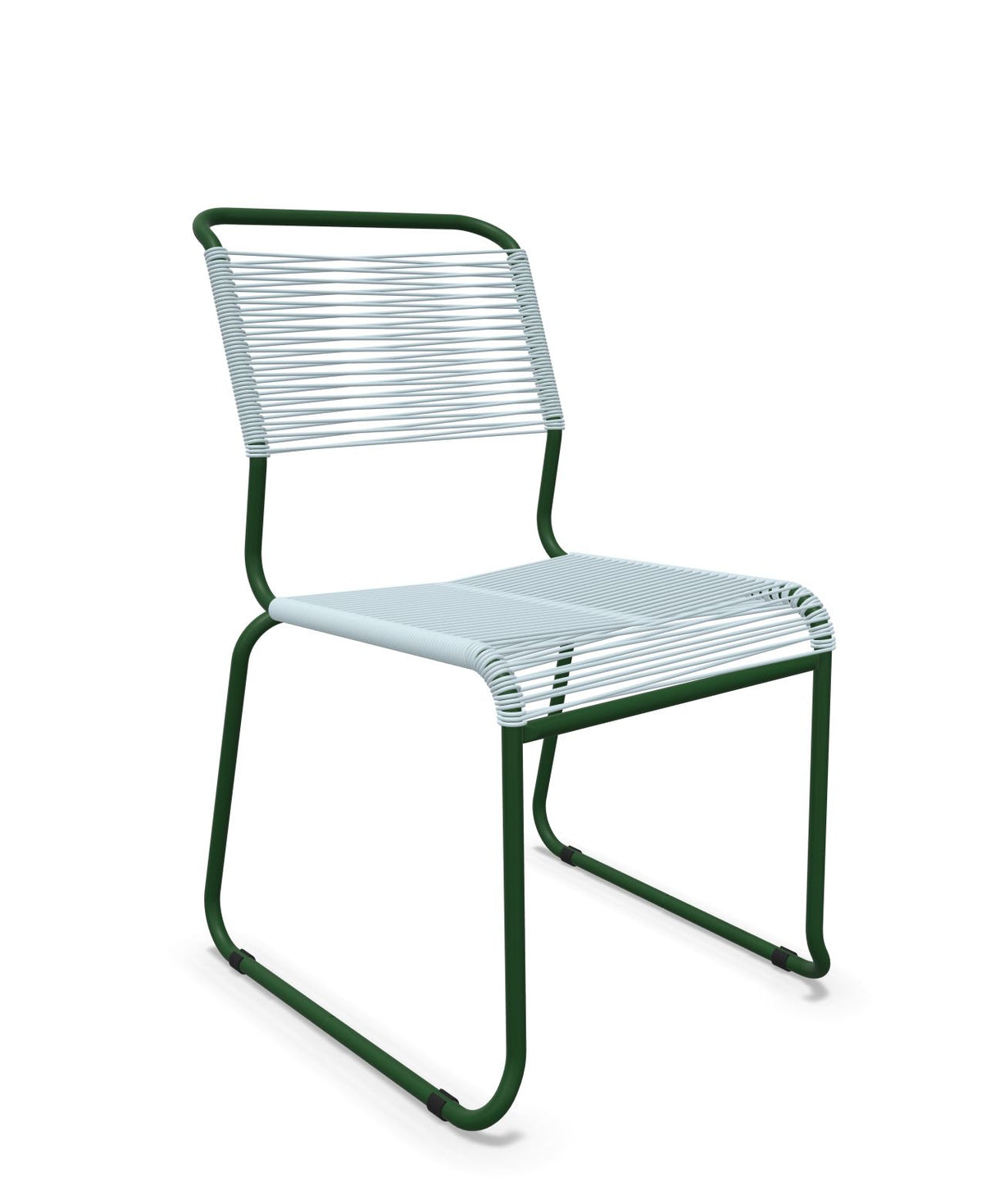 Schaffner Säntis Chaise luge Spaghetti Bleu Pastel 51 Vert Sapin 66 