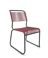 Schaffner Säntis Chaise luge Spaghetti Bordeaux 38 Anthracite 77 