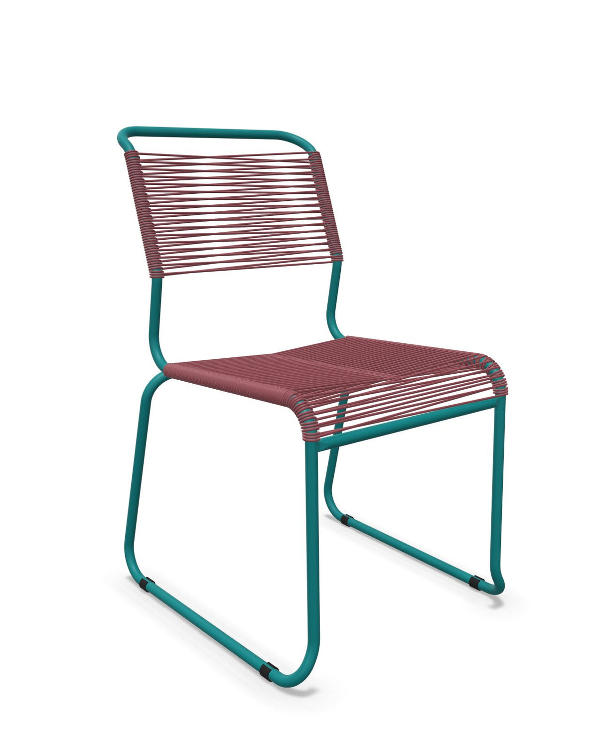 Schaffner Säntis Chaise luge Spaghetti Bordeaux 38 Bleu Kali 56 