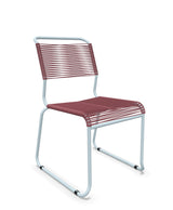 Schaffner Säntis Chaise luge Spaghetti Bordeaux 38 Bleu Pastel 51 