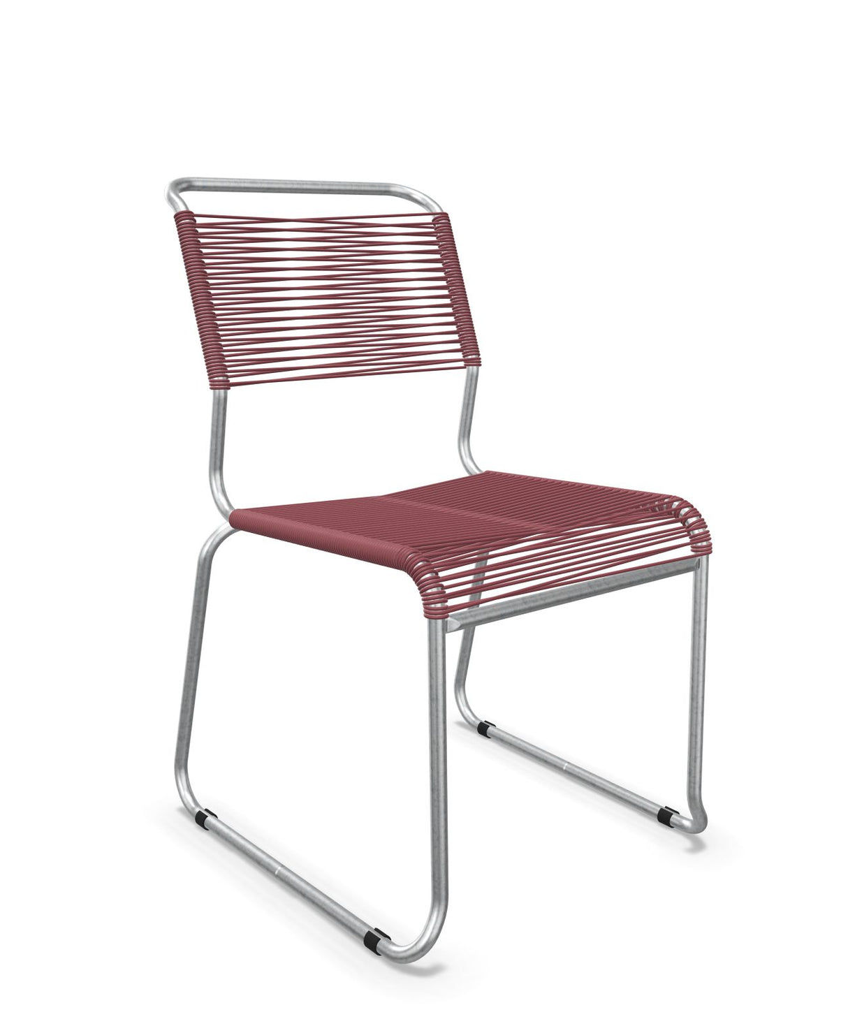 Schaffner Säntis Chaise luge Spaghetti Bordeaux 38 Galvanisé à chaud 02 