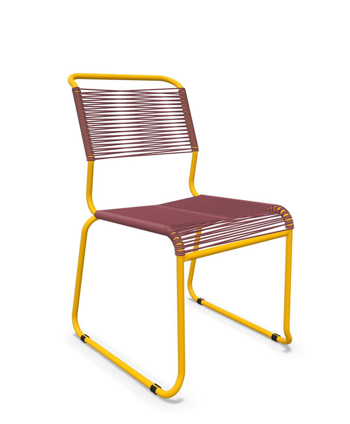 Schaffner Säntis Chaise luge Spaghetti Bordeaux 38 Jaune 11 