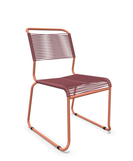 Schaffner Säntis Chaise luge Spaghetti Bordeaux 38 Terracotta 84 