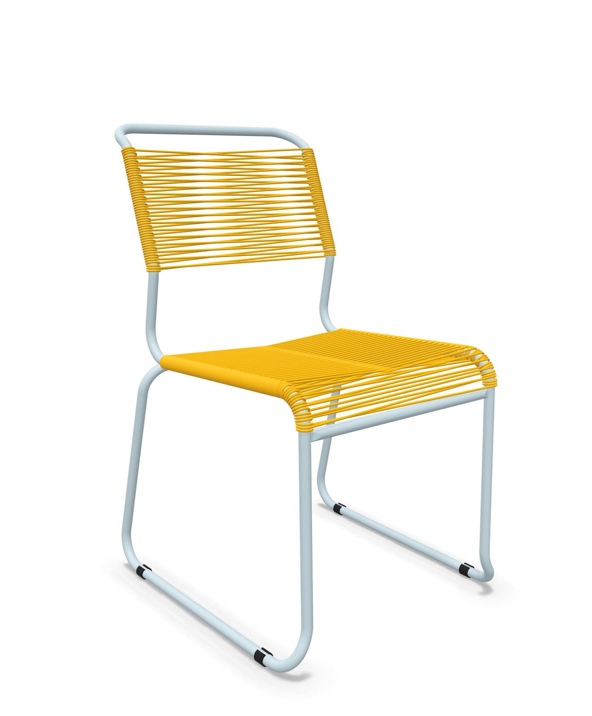 Schaffner Säntis Chaise luge Spaghetti Jaune 11 Bleu Pastel 51 